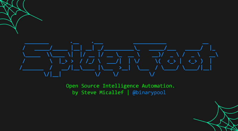 OSINT Collection and Reconnaissance Tool – SpiderFoot OSINT Collection and Reconnaissance Tool – SpiderFoot