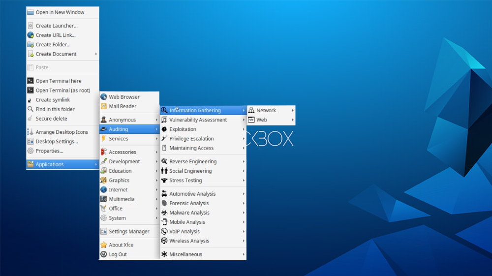 BackBox Linux Desktop