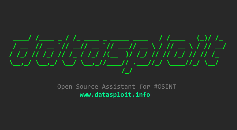 DataSploit – Framework to Perform Various OSINT Techniques DataSploit – Framework to Perform Various OSINT Techniques