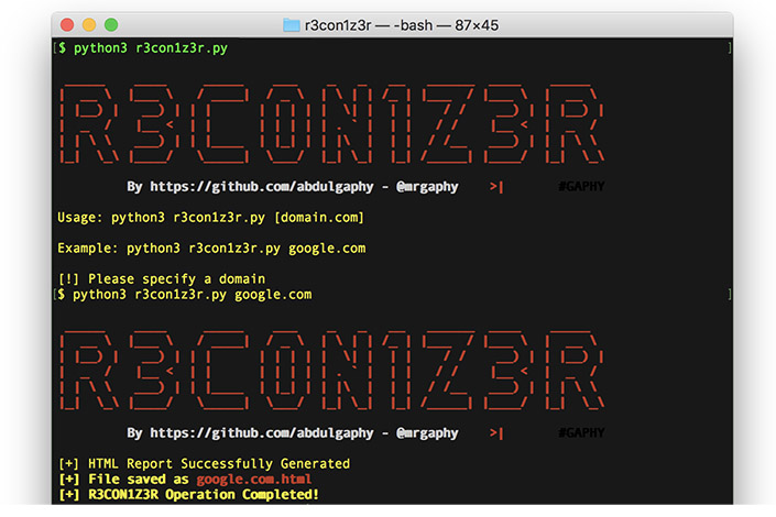 R3con1z3r usage example