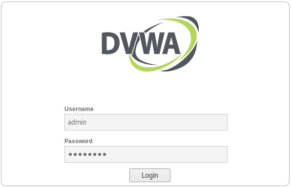 DVWA (Damn Vulnerable Web Application) Login